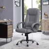 Buttam Leatherette Swivel Study Chair in Grey Colour