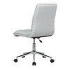 Feleena Leatherette Swivel Study Chair in GREY Colour