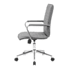 Goris Leatherette Swivel Study Chair in Grey Colour