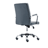 Gruber Leatherette Swivel Study Chair in Grey Colour