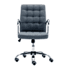 Gruber Leatherette Swivel Study Chair in Grey Colour