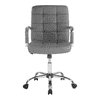 Jeny Leatherette Swivel Study Chair in Grey Colour