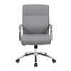 Landyn Leatherette Swivel Study Chair in Grey Colour