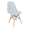 Maxime Leatherette Study Chair in Grey Colour