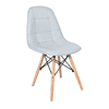 Maxime Leatherette Study Chair in Grey Colour