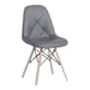 Fabron Leatherette Study Chair in Dark Grey Colour