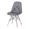 Fabron Leatherette Study Chair in Dark Grey Colour