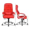 Odyssey Leatherette Swivel Study Chair in Red Colour