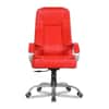 Odyssey Leatherette Swivel Study Chair in Red Colour