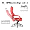 Odyssey Leatherette Swivel Study Chair in Red Colour