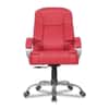 Adan Leatherette Swivel Study Chair in Red Colour