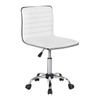 Correen Leatherette Swivel Study Chair in White Colour
