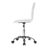Feleena Leatherette Swivel Study Chair in White Colour