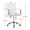 Rawtenstall Leatherette Swivel Study Chair in White Colour