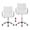 Rawtenstall Leatherette Swivel Study Chair in White Colour