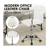 Rawtenstall Leatherette Swivel Study Chair in White Colour