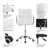 Rawtenstall Leatherette Swivel Study Chair in White Colour