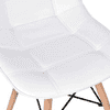 Maxime Leatherette Study Chair in White Colour