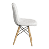 Fabron Leatherette Study Chair in White Colour