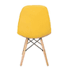 Maxime Leatherette Study Chair in Yellow Colour