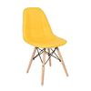 Maxime Leatherette Study Chair in Yellow Colour