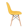 Maxime Leatherette Study Chair in Yellow Colour
