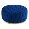 Rainn Ottoman in Navy Blue Colour