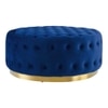 Rainn Ottoman in Navy Blue Colour
