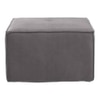 Emmett Ottoman in Midnight Grey Colour