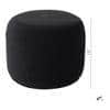 Serie O Pouffe in Black Colour
