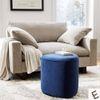 Tri Series Pouffe in Blue Colour