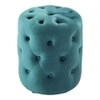 Amanda Pouffe in Peacock Teal Colour