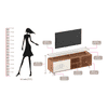 Skiddo Floor standing Entertainment TV Unit
