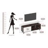 Skiddo Floor standing Entertainment TV Unit