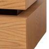 Lagere Series Bedside Table polished in dual Colours (Natural for Drawers & Black)