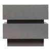 Lagere Series Bedside Table duly polished in Greyish