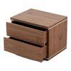 Bulle Bedside Table polished in Matte Finish with trims in Gold