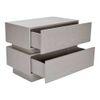 Lagere Series Bedside Table duly polished in Silver