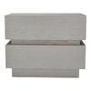 Lagere Series Bedside Table duly polished in Silver
