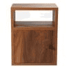 Mica Bedside Teak Hues Chest Side Table