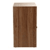 Mica Bedside Walnut Hues Chest Side Table