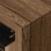Mica Bedside Walnut Hues Chest Side Table