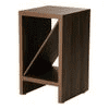 Walnut Hues Bevel Mica Side Table