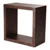 Walnut Tint Wooden Box Side Table