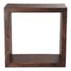 Walnut Tint Wooden Box Side Table