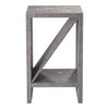 Thunderbolt Bevel Mica Side Table