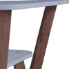 Rectangular Engineered Wood Coffee Table In Frosty White And Graphite Grey Colour