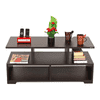 Victor Rectangular Engineered Wood Coffee Table In Wenge Finish