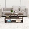 Victor Rectangular Engineered Wood Coffee Table In Wenge Finish