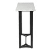 Verona Marble Console Table In Black Finish